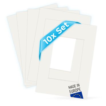 Lot De 10 Passe-partout A3 Blanc Pour Cadre Photo - Montage Professionnel