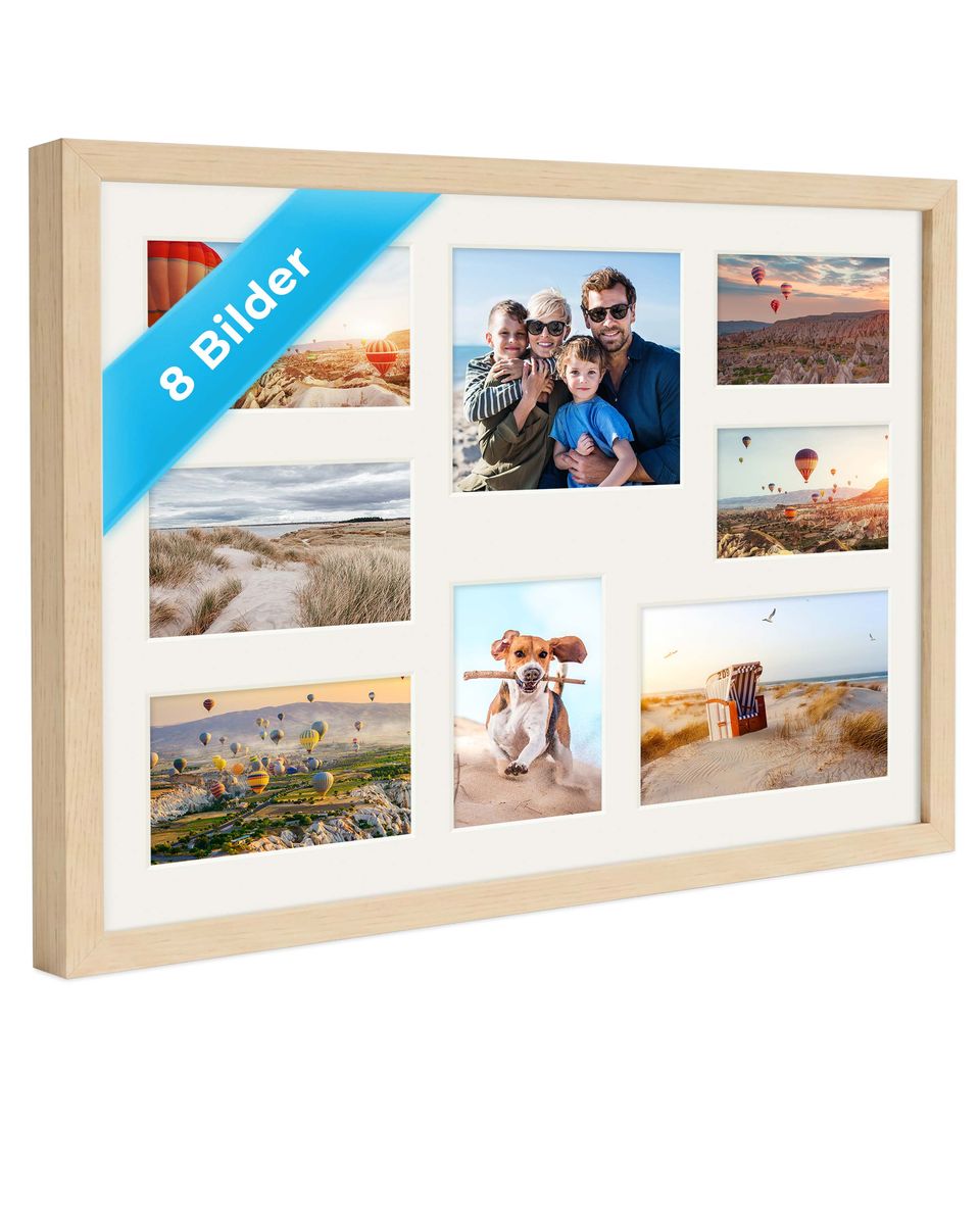 Walnut/Gold 20mm Wood Panoramic Photo Frame - 25cm x 50cm