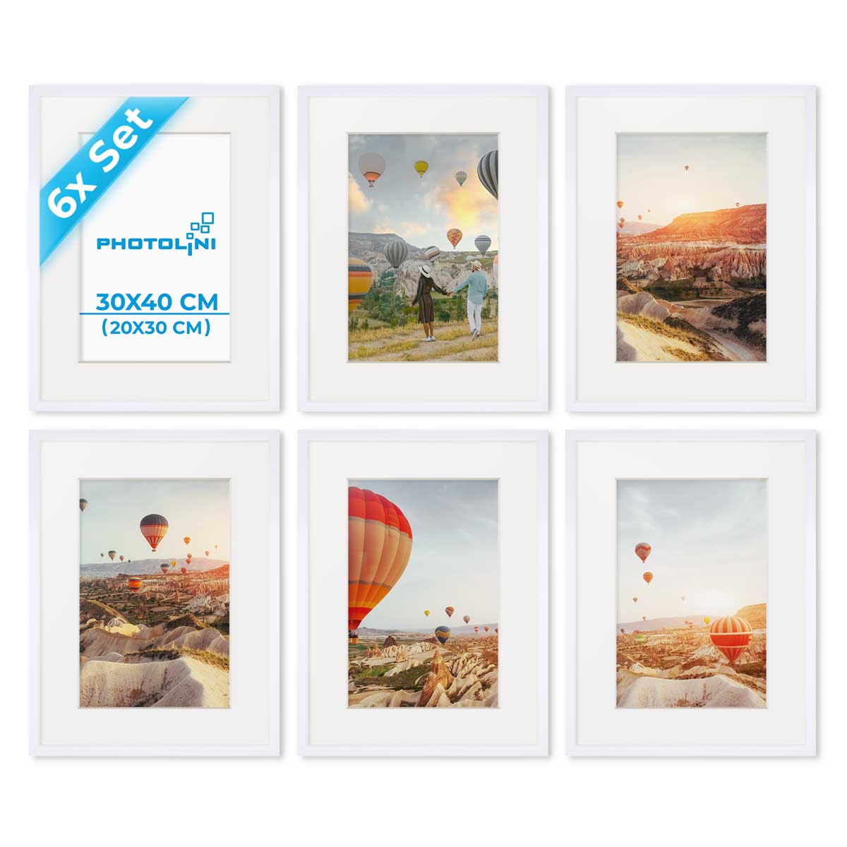 Posterrahmen 55,9 X 71,1 Cm - 3 Stück Weiß, Mit Passepartout Für 45,7 X 61 Cm Bilder