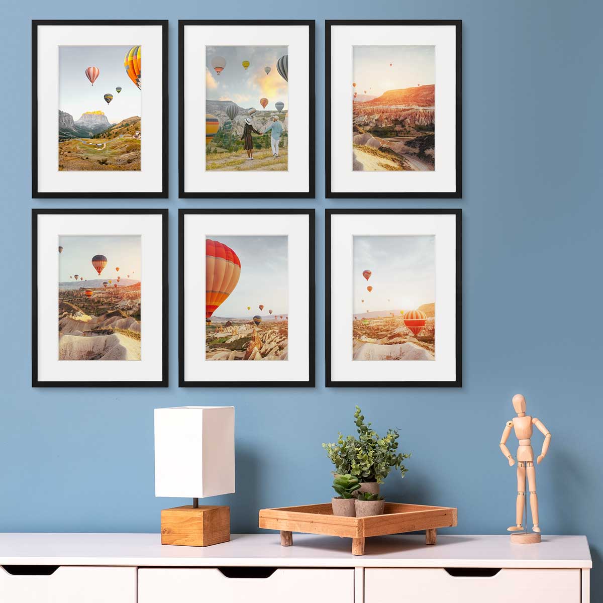 Lot de 6 cadres 30x40 cm avec passe-partout 20x30 cm Moderne Noir en MDF avec vitre en acrylique | Boutique en ligne plentyShop LTS Lot de 6 cadres 30x40 cm avec passe-partout 20x30 cm Moderne Noir en MDF avec vitre en acrylique | Boutique en ligne plentyShop LTS