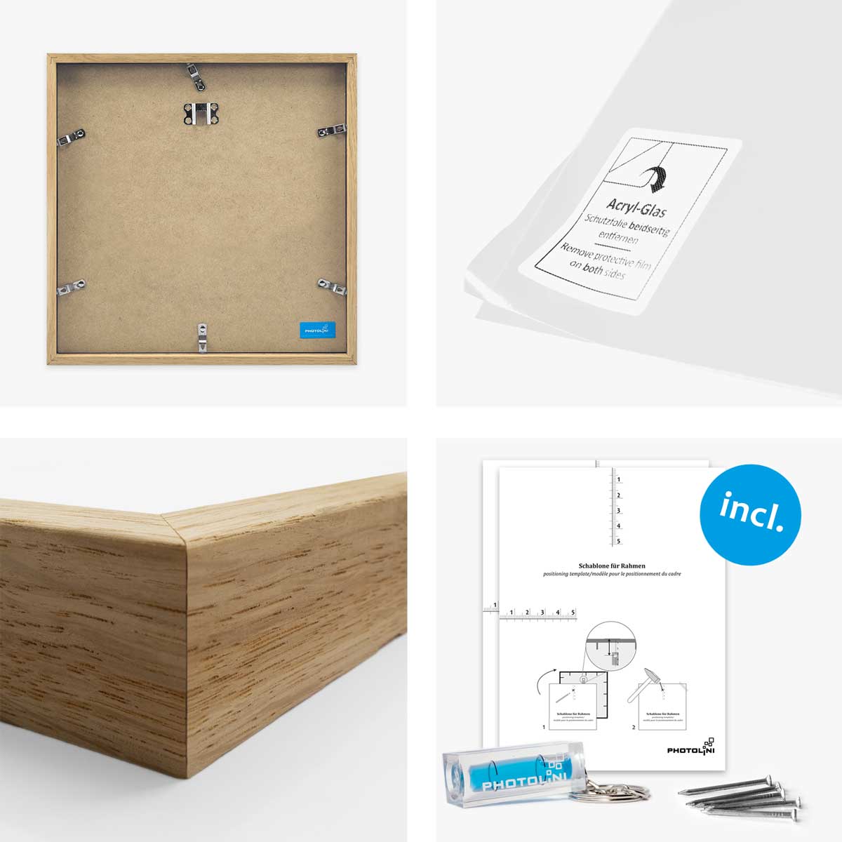 Cadre En Bois Massif Avec Mère Teresa De Calcutta. 20/25 Cm