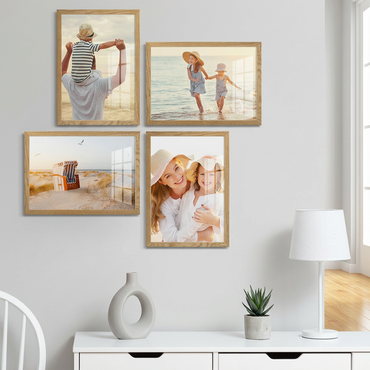 Pfframe Wooden Panoramic Picture Frame – All Sizes, Modern Wall Hanging With Safety Glass-1055309