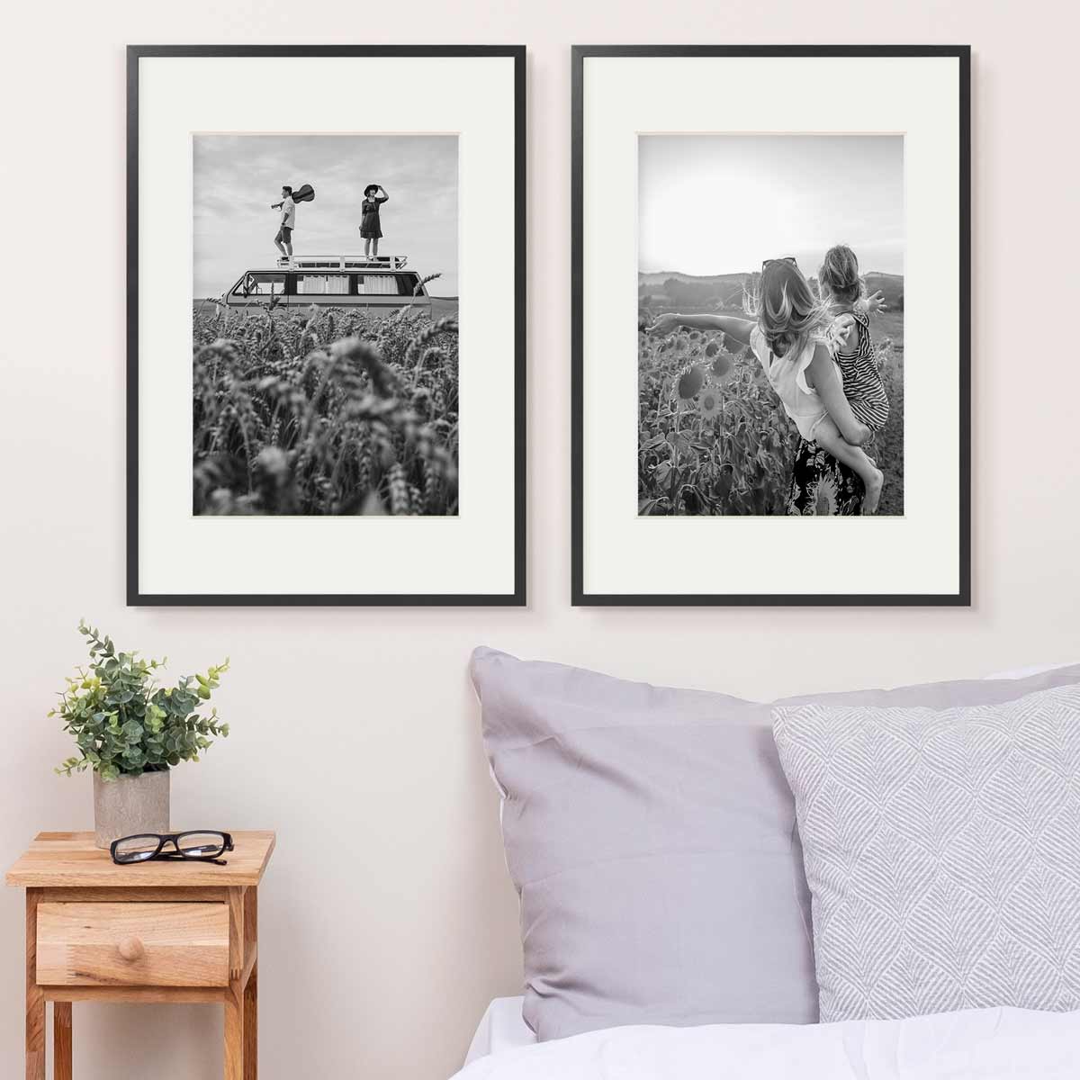 Cadres Photo A2 En Bois Massif - Lot De 4, Double Orientation, Acrylique Incassable - Pour Décoration Murale Maison Et Bureau - 7