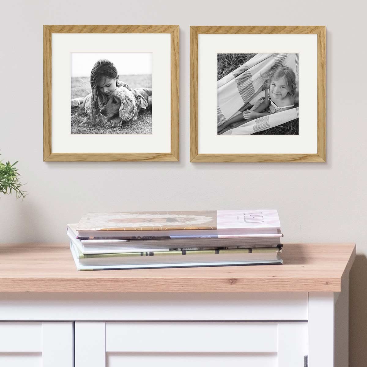 Cadre Photo Sur Mesure En Chêne Catane Infantasie - Moderne, Rectangle, Portrait, 30x16 Cm, Allemagne