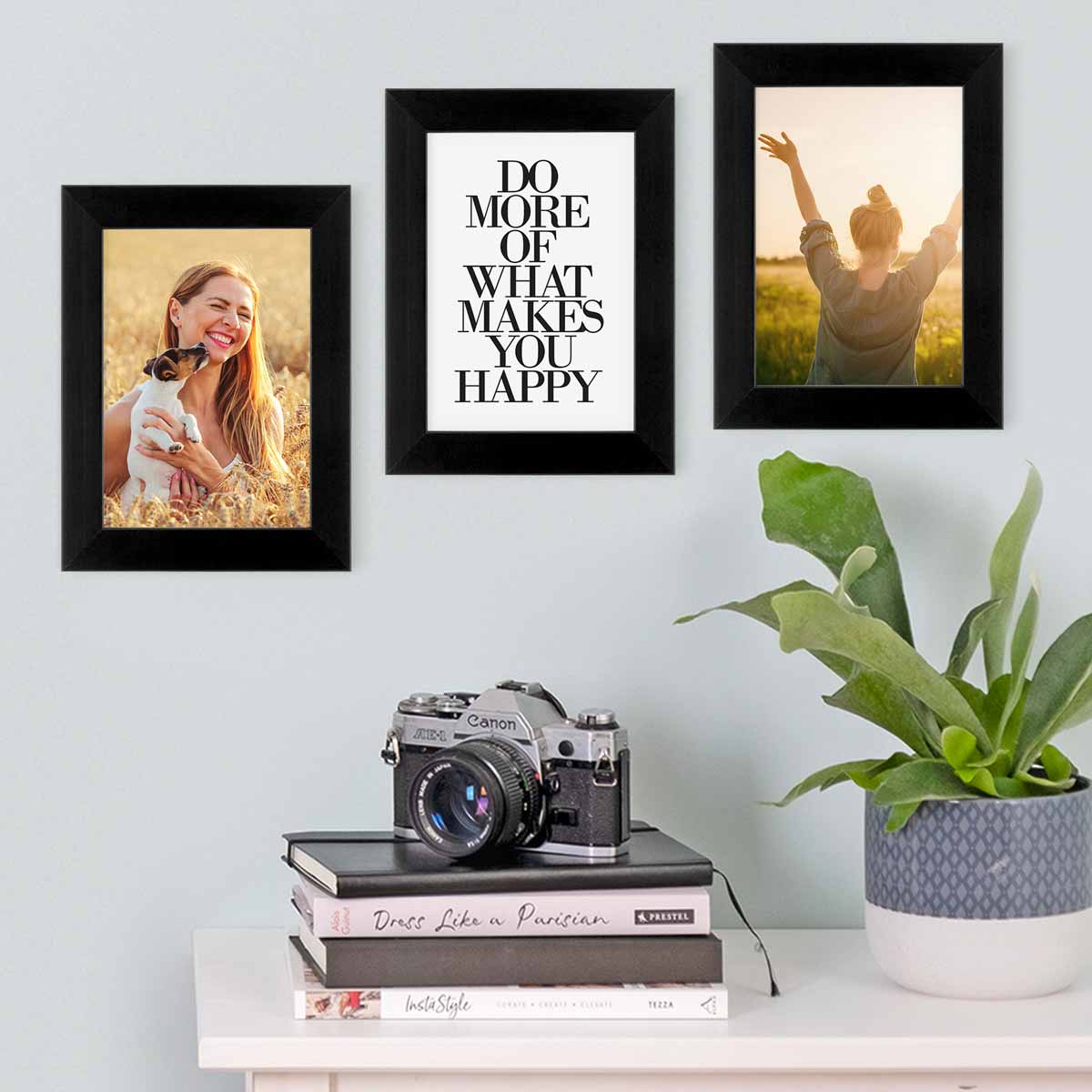 Hampton Frames | OXFORD Picture Frames, 5×5 Inch (13x13cm), Black - View #7