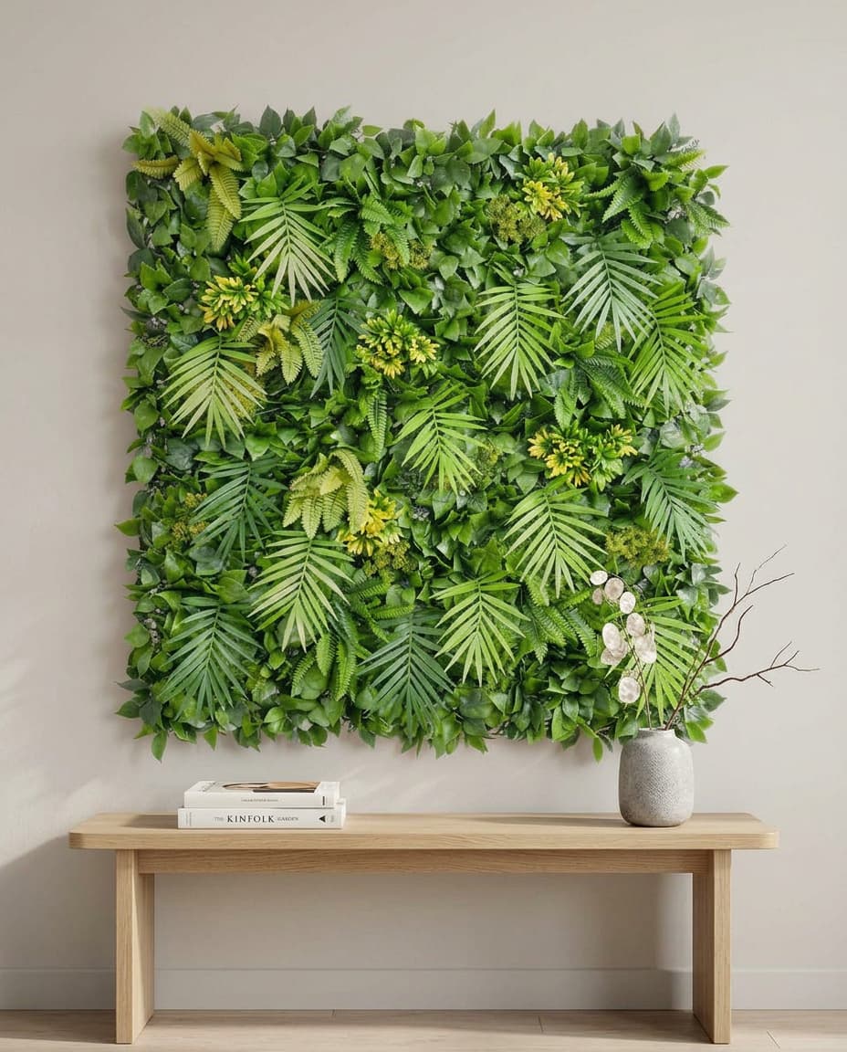 Knstliche Pflanzenwand Aloha Garden, 100x100 cm | PHOTOLINI