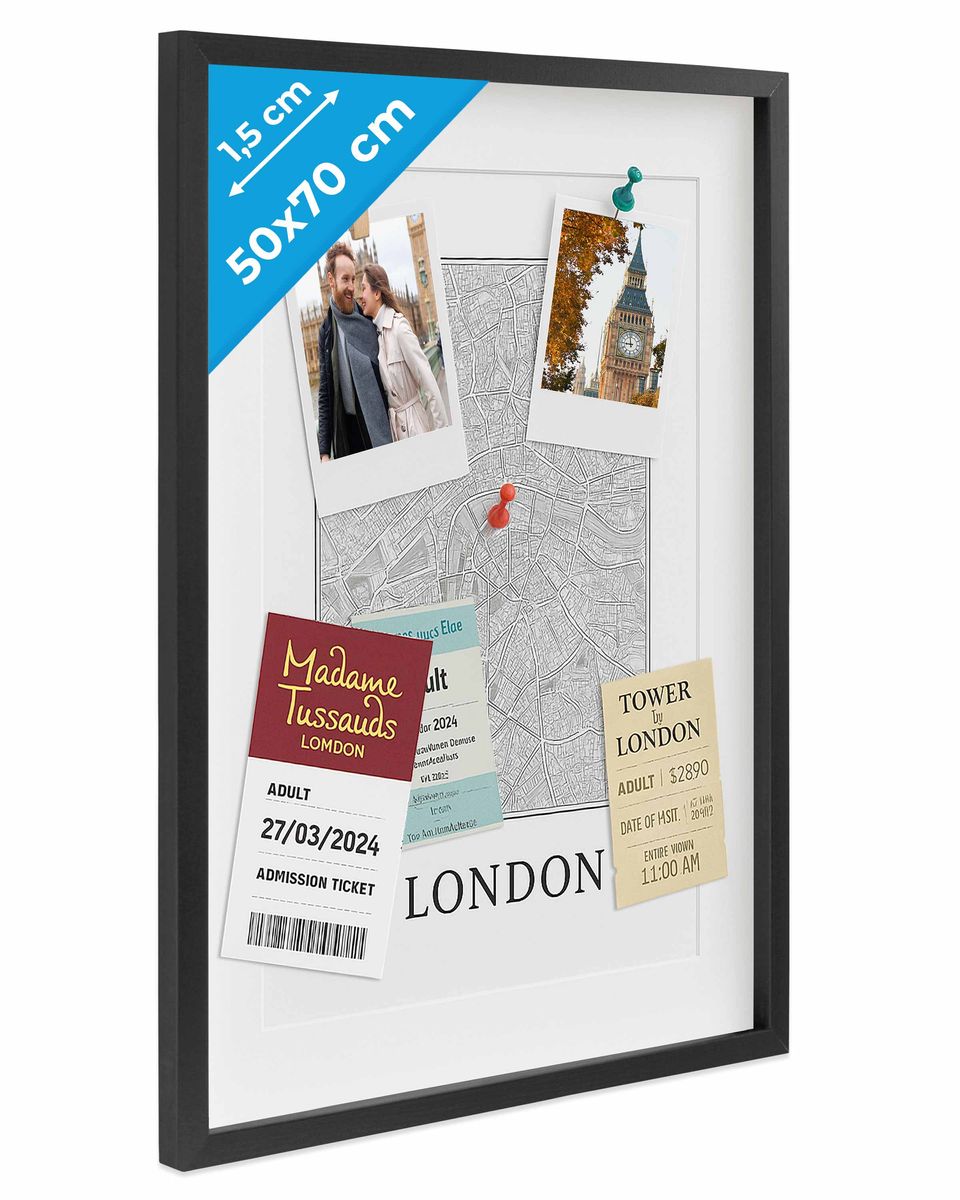 Mafagwre Cadre Photo 3D en Bois, 30 X 40 Cm Cadre Objet, Cadre Profond 30 X 40 Cm, Cadre Photo Profond À Remplir, Peut Contenir des Objets Jusqu'À 5 Cm, Cadre De