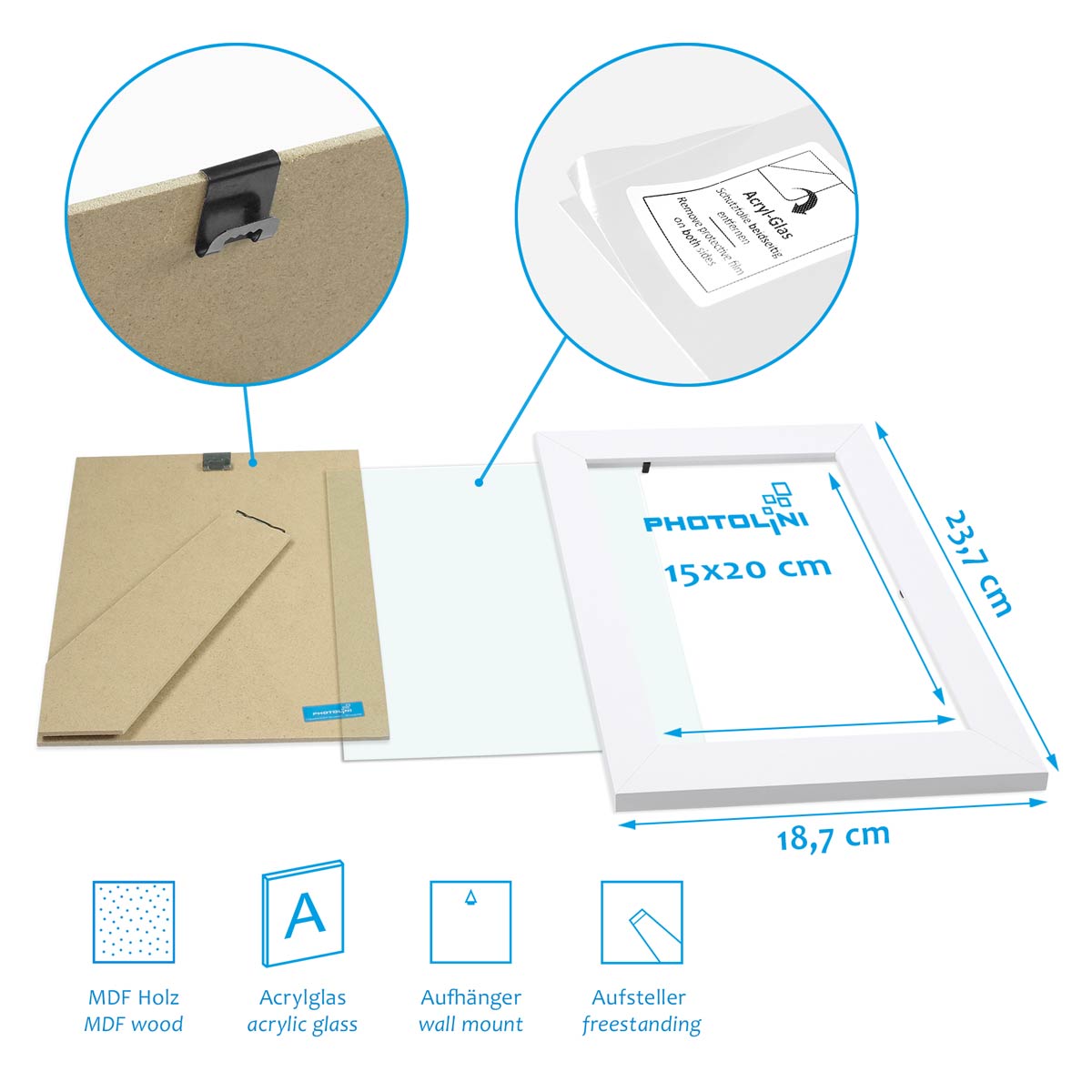 Enveloppe / carte rectangulaire 15x20